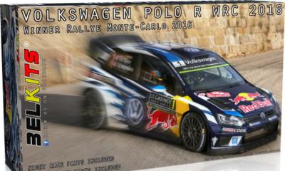 1/24 Maquette - VW POLO WRC 2016 OGIER- LAVATA -MIKKELSEN- BELKIT - BEL011