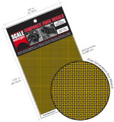 DECAL KEVLAR 1/12 TWILL WEAVE YELLOW ON BLACK- SCALE MOTOR SPORT  - SMS1312