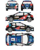 DECAL  1/24 - PEUGEOT 207 #11 RMC 2011 - RACING DECAL43  - RD24/001