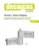 1/12  HOOD DOOR HINGES -  DECALCAS  - DCL-PAR058