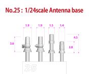 1/24 BASE ANTENNE  - model factory hiro  - MFHP1156