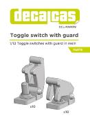1/24 1/20 TOGGLE SWITCH WITH GUARD -  DECALCAS  - DCL-PAR020