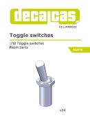 1/12 TOGGLE SWITCHES -  DECALCAS  - DCL-PAR023
