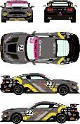 DECAL 1/24 - FORD MUSTANG GT4 #23 BRITISH GT 2019  - RACING DECAL43  - RDE24/043