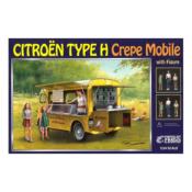 1/24 Maquette en kit  - CITROEN TYPE H CREPE MOBILE  avec Personnages - EBBRO - EBR25013