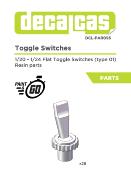 1/24 1/20  FLAT TOGGLE SWITCHES -  DECALCAS  - DCL-PAR056