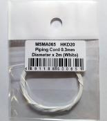 PIPING CORD 0.3MM X 2M  WHITE -  MSMA065
