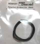  PIPING CORD 0.5MM X 2M  BLACK -  MSMA001