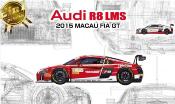 1/24 Maquette en kit AUDI R8 LMS GT3 Macau 2015 - NUNU 